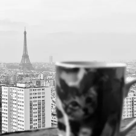 Privee Dans Vue Imprenable Sur La Tour Eiffel 홈스테이 *