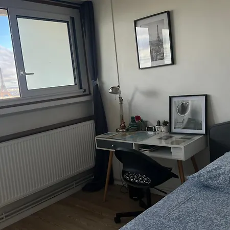 홈스테이 Privee Dans Vue Imprenable Sur La Tour Eiffel *